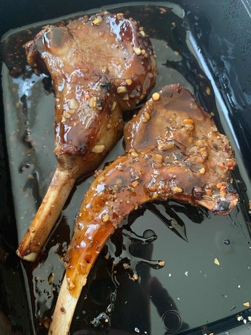 Single lamb chop.