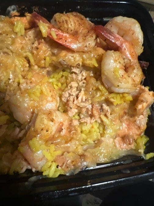 Sea duo (salmon & shrimp).