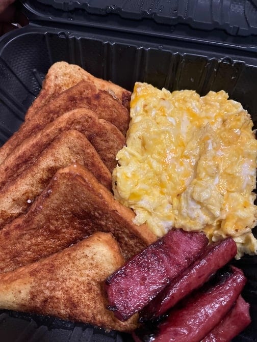 French toast platter.