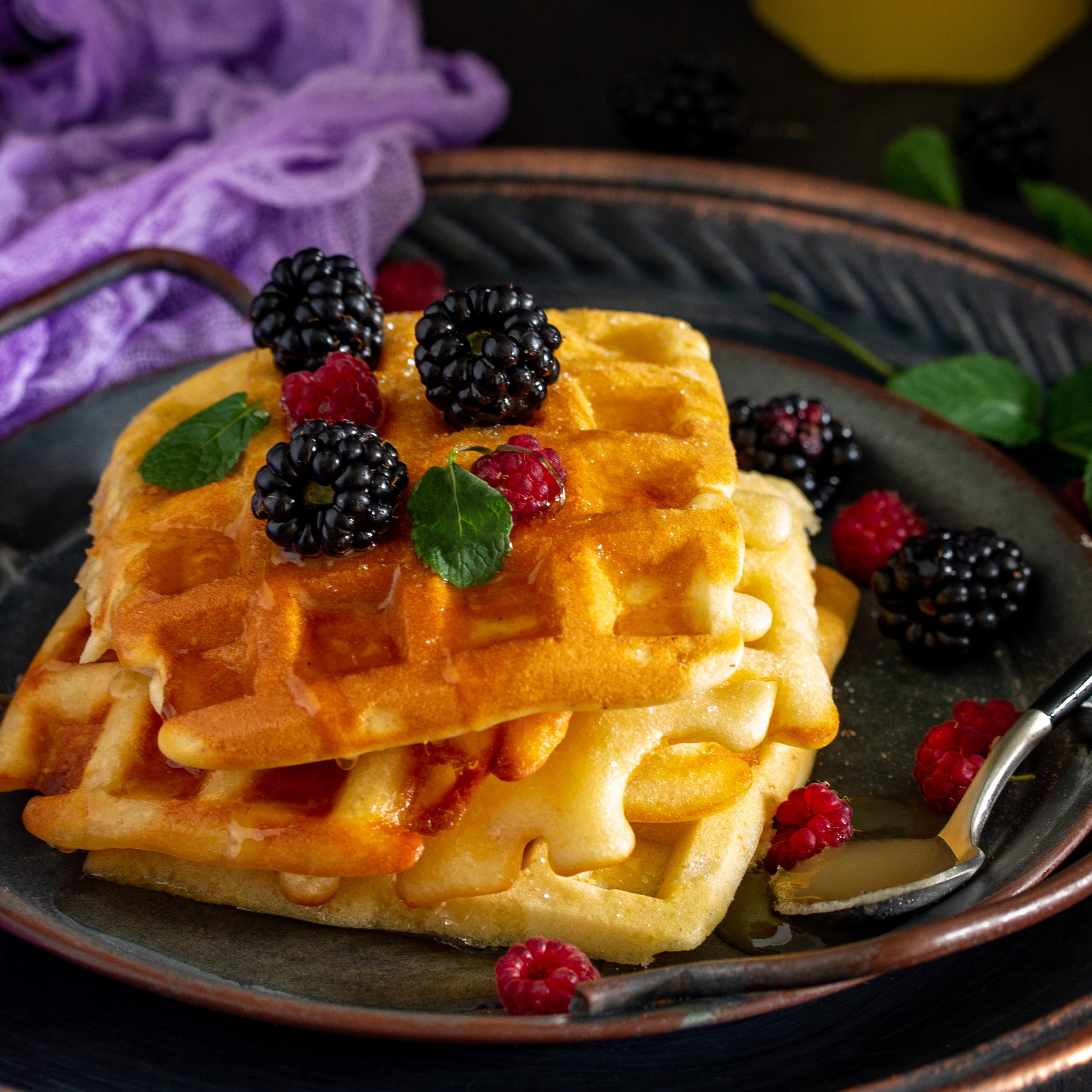 Waffles platter.
