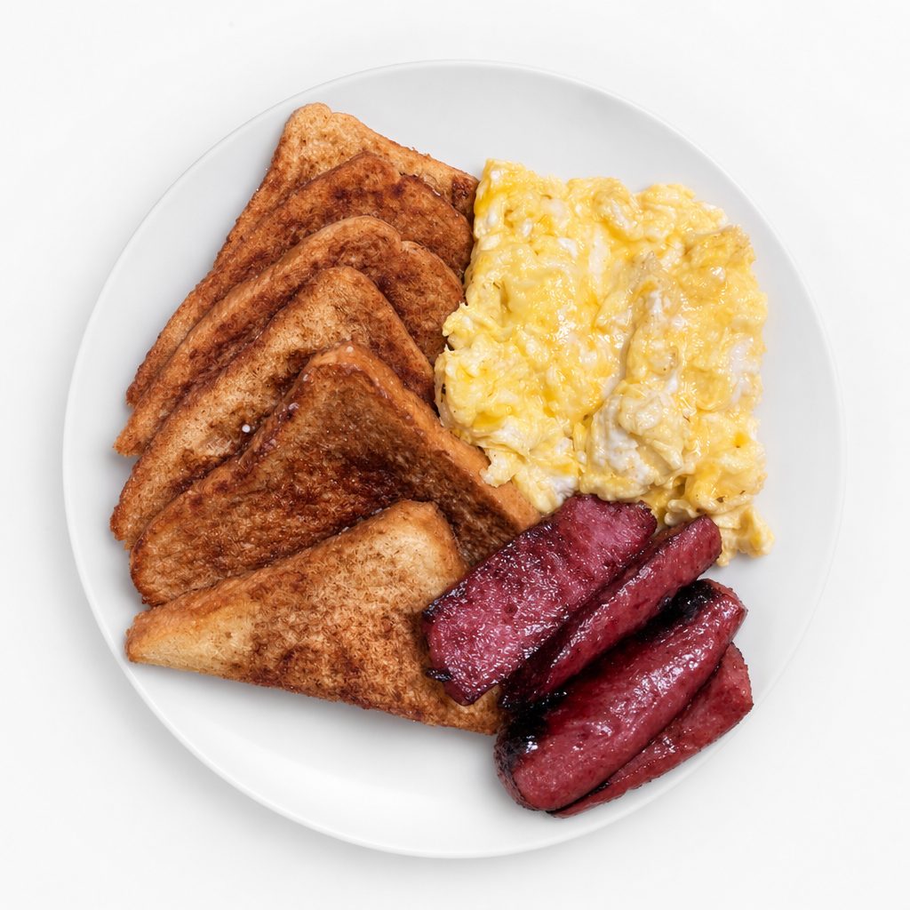 French toast platter.