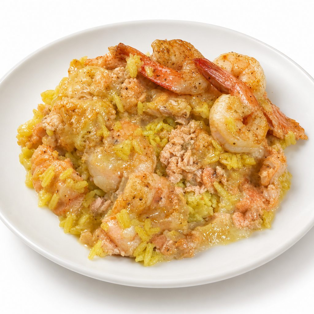Sea duo (salmon & shrimp).