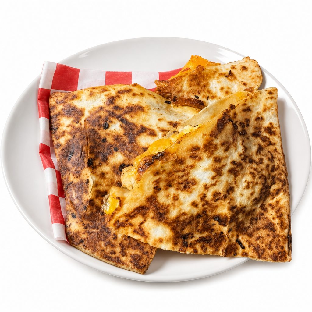 Chicken & shrimp jumbo quesadilla.
