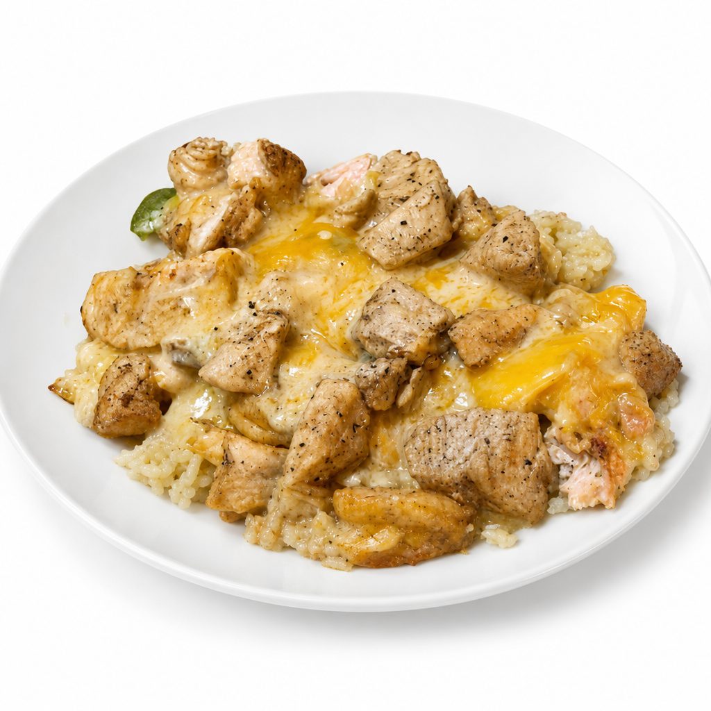 Omg (chicken, shrimp, crab & salmon).