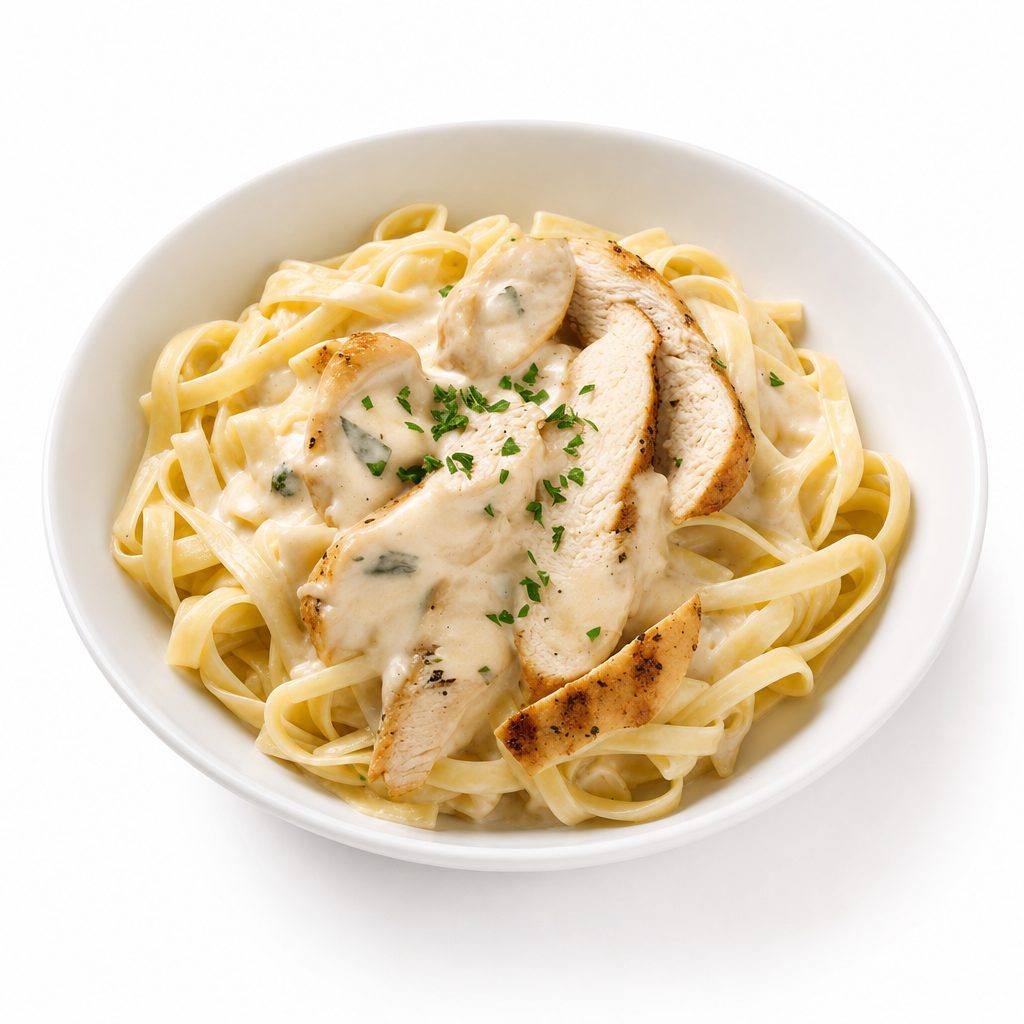 Chicken pasta.