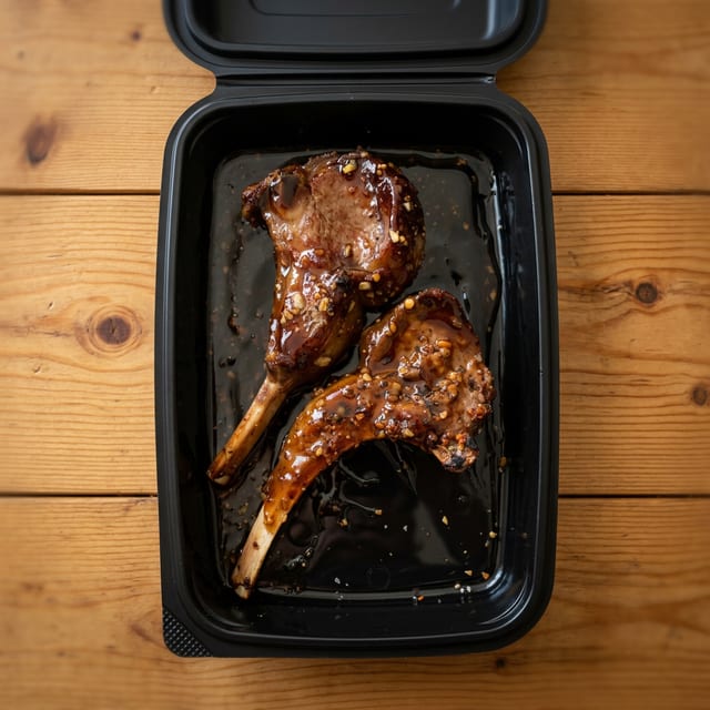 Single lamb chop.