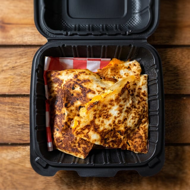 Chicken & shrimp jumbo quesadilla.