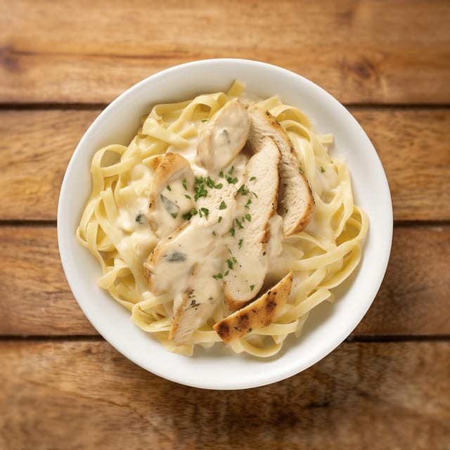 Chicken pasta.